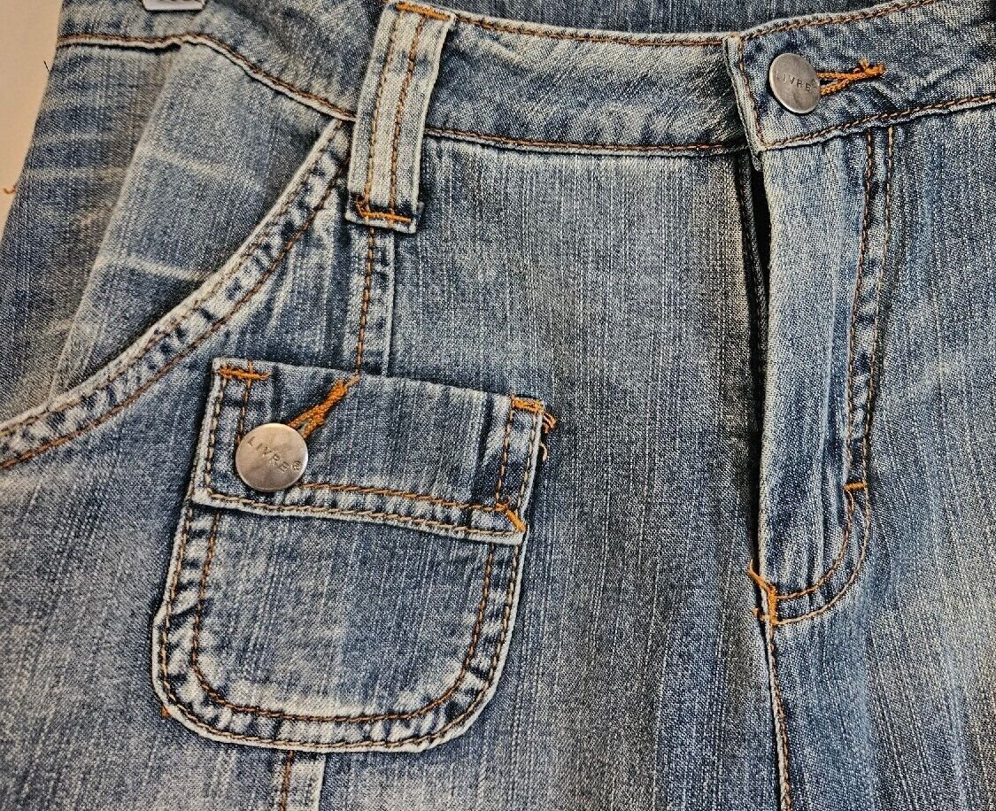 Trendy Damen Jeansrock Gr. 34 (Livre) blau