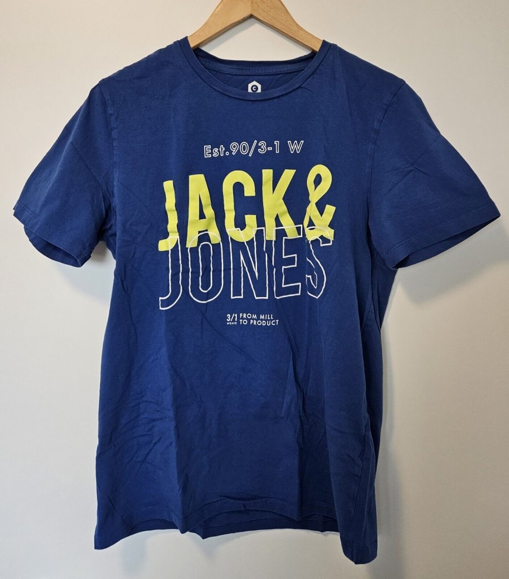 Jack & Jones - Herren T-SHIRT Gr. L blau (nautic blue) - Regular Fit