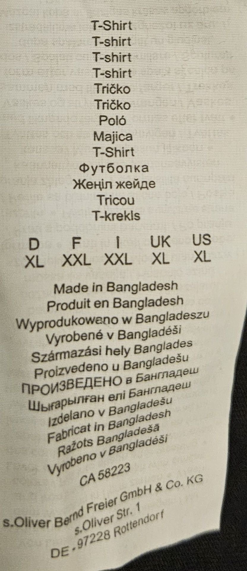 s.Oliver - Herren T-SHIRT Gr. XL schwarz - Regular Fit Organic Cotton