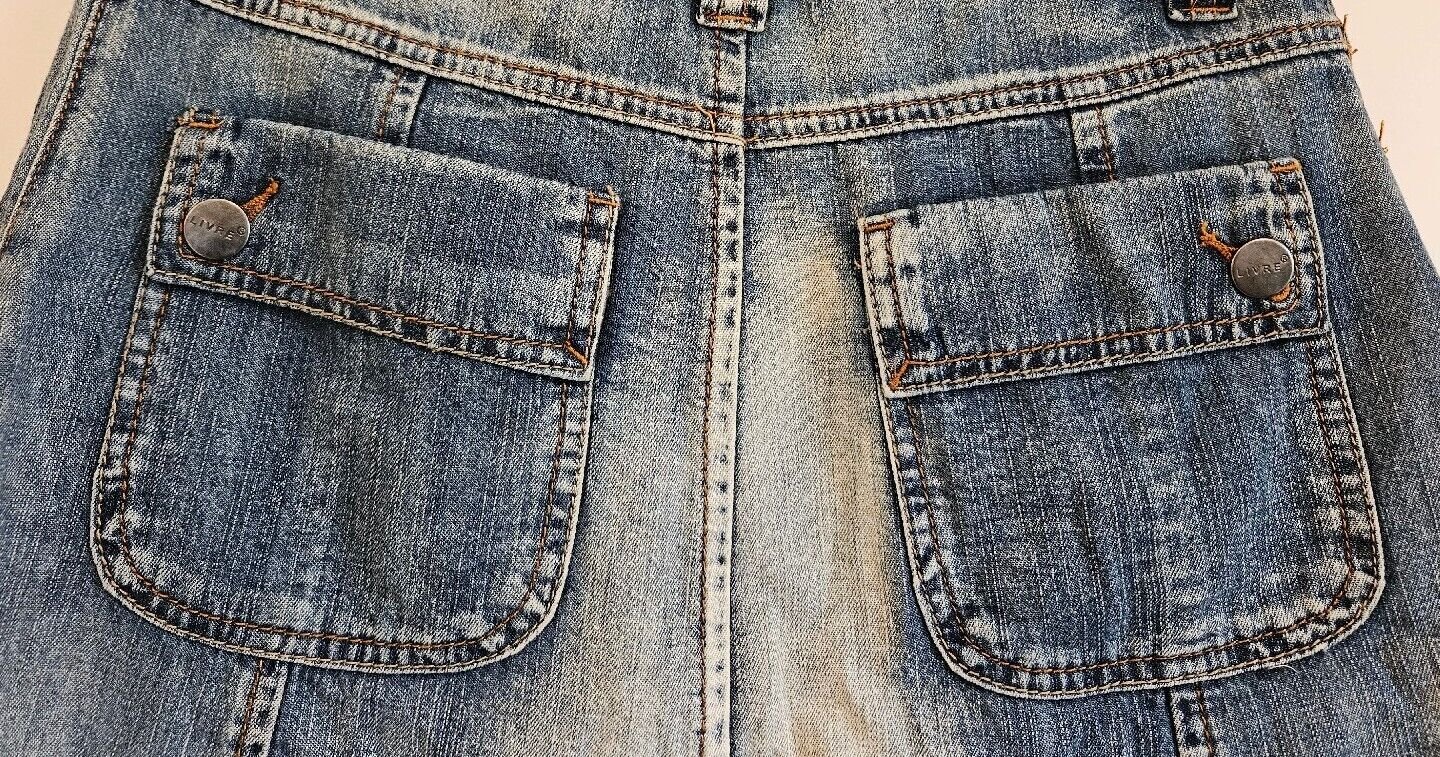 Trendy Damen Jeansrock Gr. 34 (Livre) blau