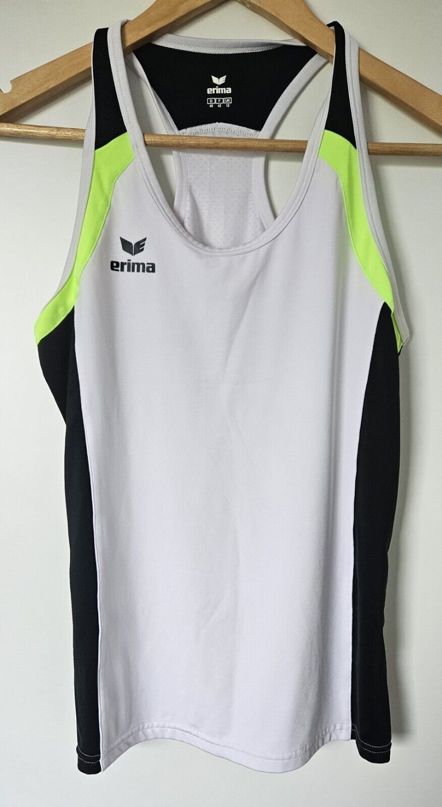 Erima Tanktop Razor 2.0 Damen Weiss Schwarz Grün Gr. 40 Fitness Sport