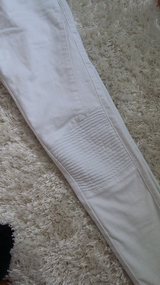 Weiße hose strech biker look weiß