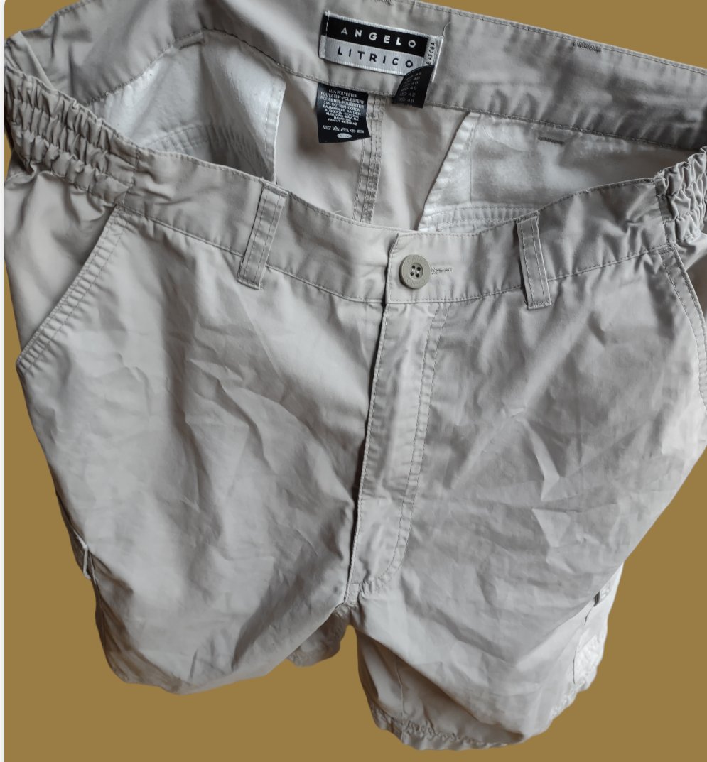 Herren Shorts Polyester hellgrau Angelo Litrico