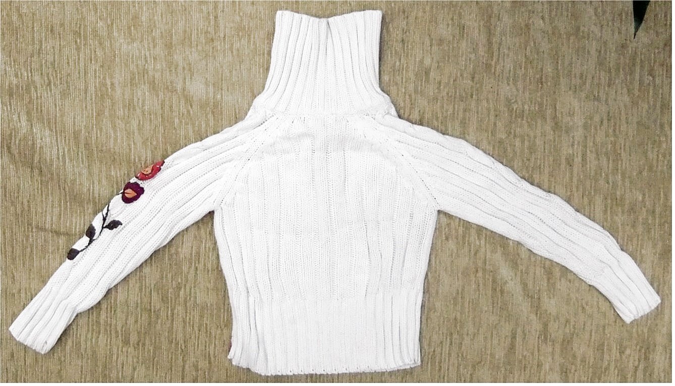 Rollkragen-Pullover von S. Oliver - für Mädchen , weiß , Gr. XS 128