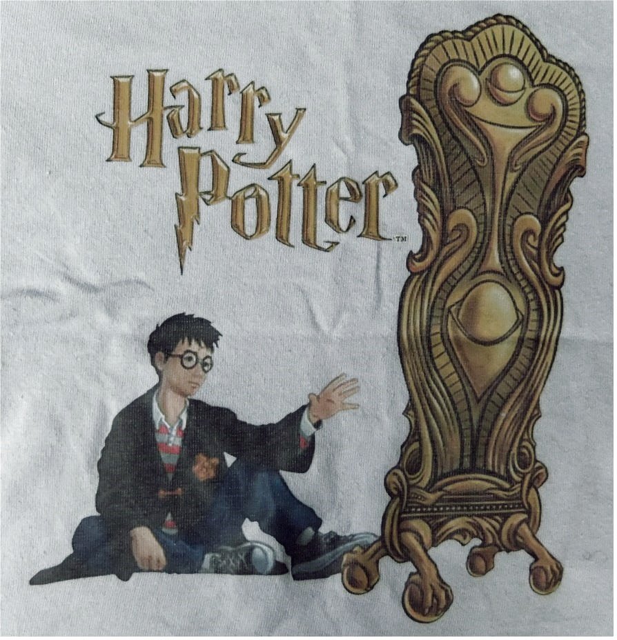 Harry Potter T-Shirt – hellblau mit Motiv - Größe 122 - 100 % Baumwolle