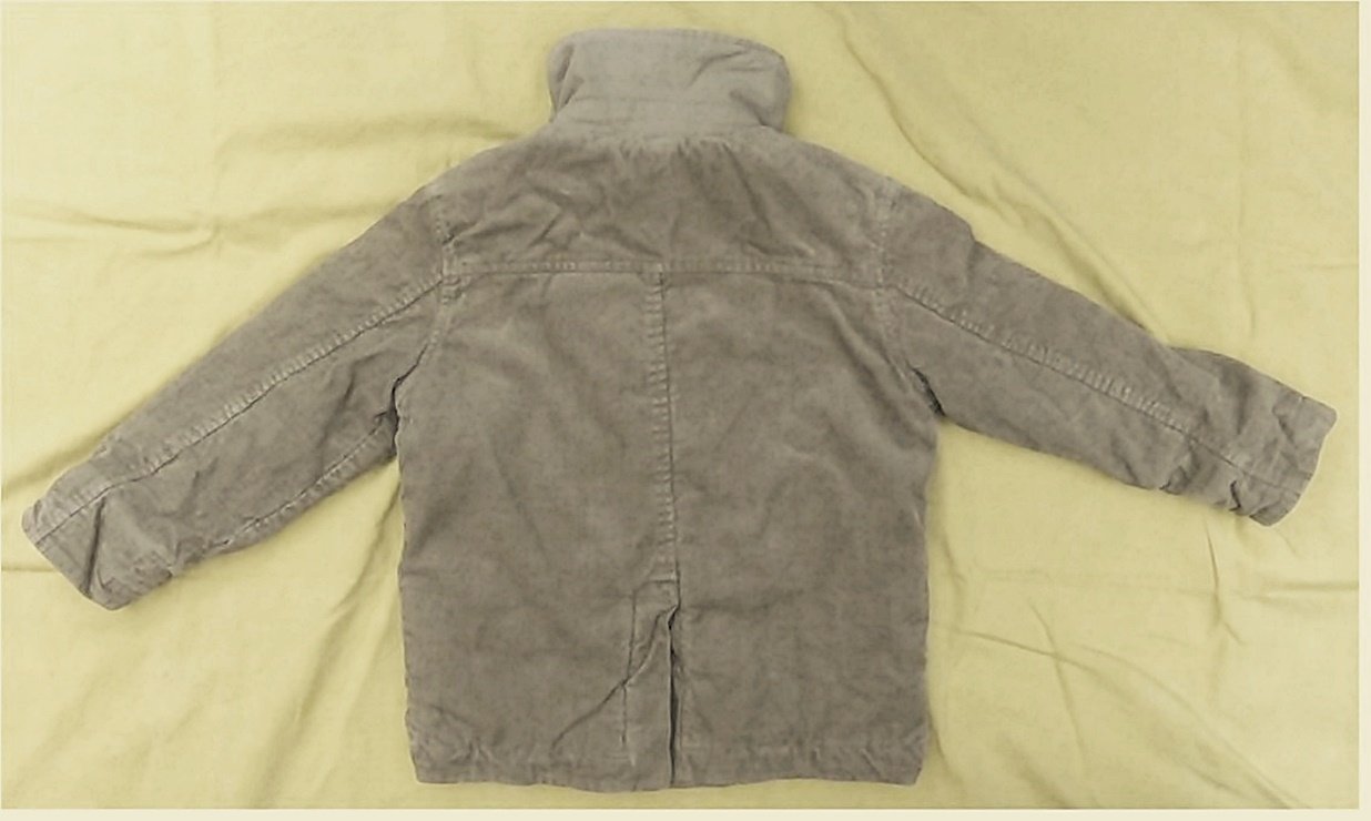 gefütterte warme Cord-Jacke für Jungen , von Topolino - Farbe dunkelbeige , Gr. 110