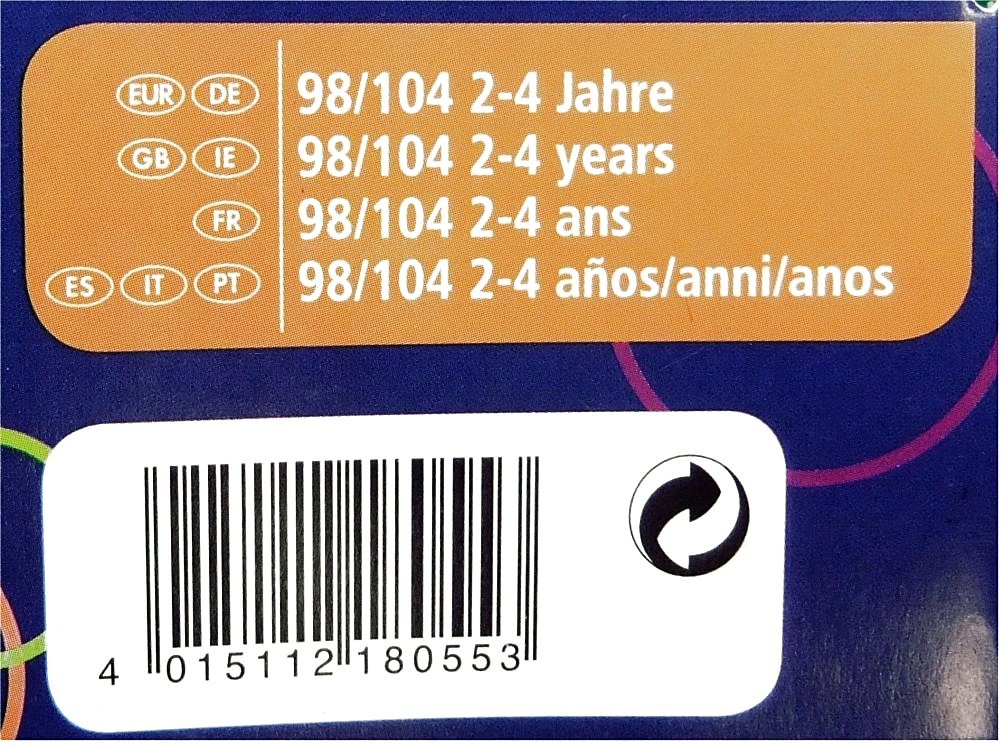 Kinder / Jungen Regenjacke / Jacke - Gr. 98/104 - blau / schwarz - NEU