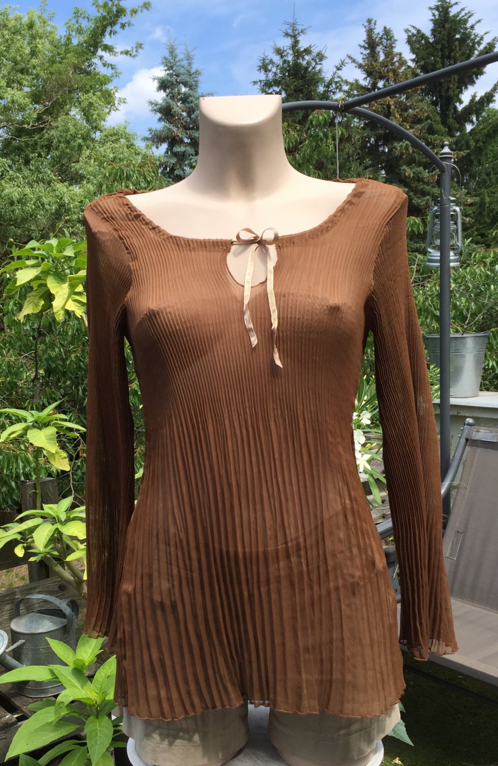 VERO MODA Plissé TUNIKA Bluse Gr. M (wie S)