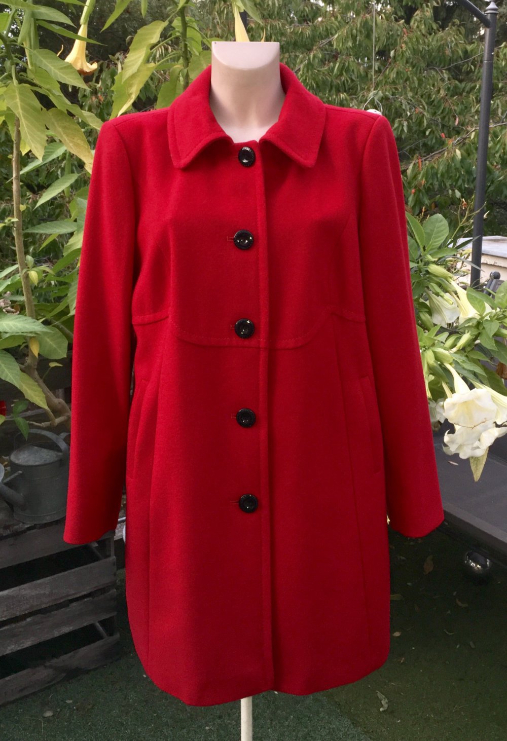 YESSICA Wolljacke KURZMANTEL rot Gr. 44