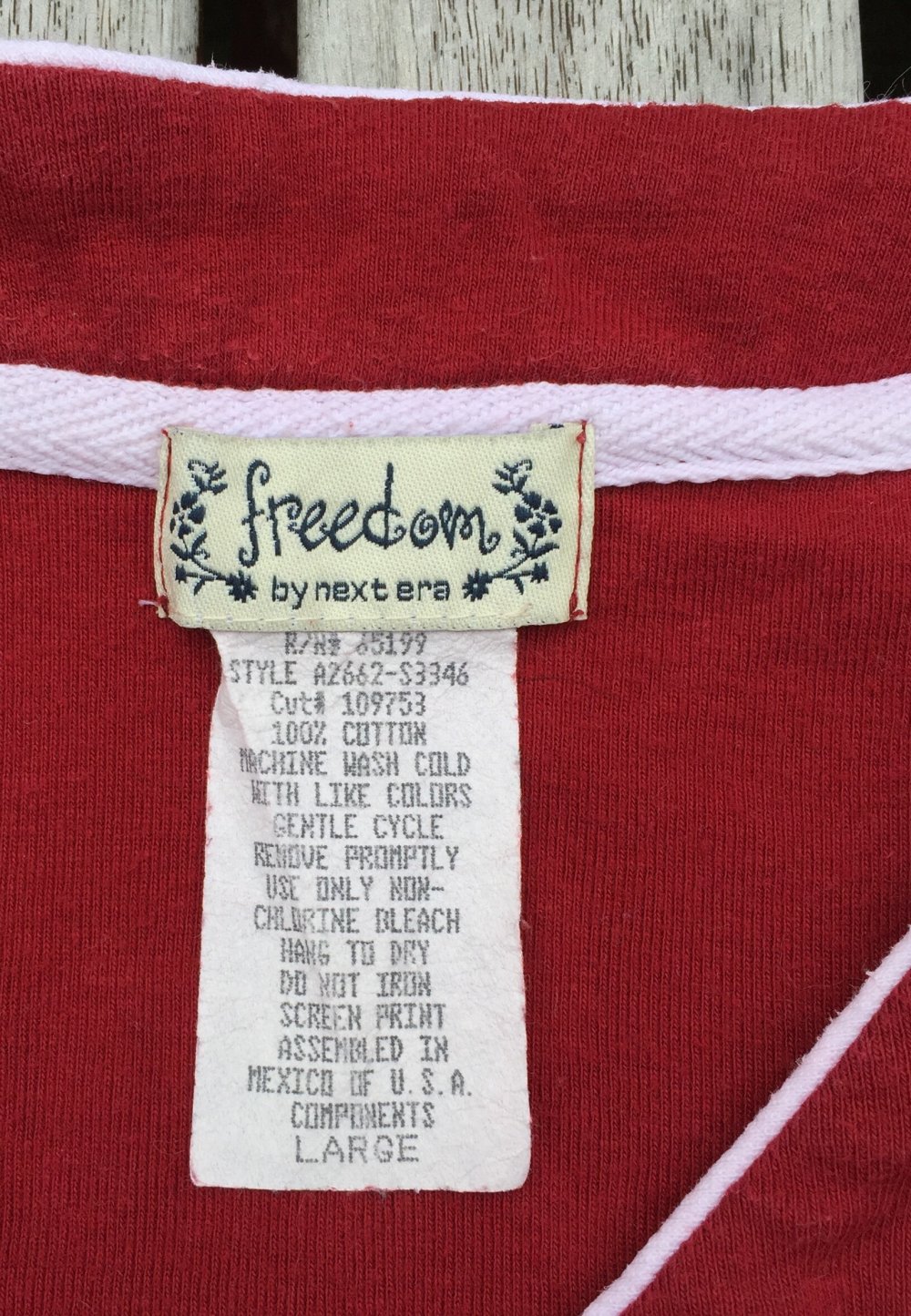FREEDOM / NEXT ERA Baseball SHIRT Oldschool LOS ANGELES 86 Gr. L (M)