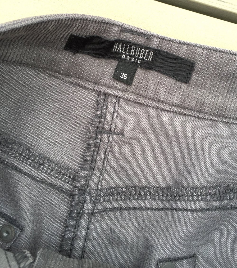 HALLHUBER Cordrock ROCK grau Gr. S (wie M)