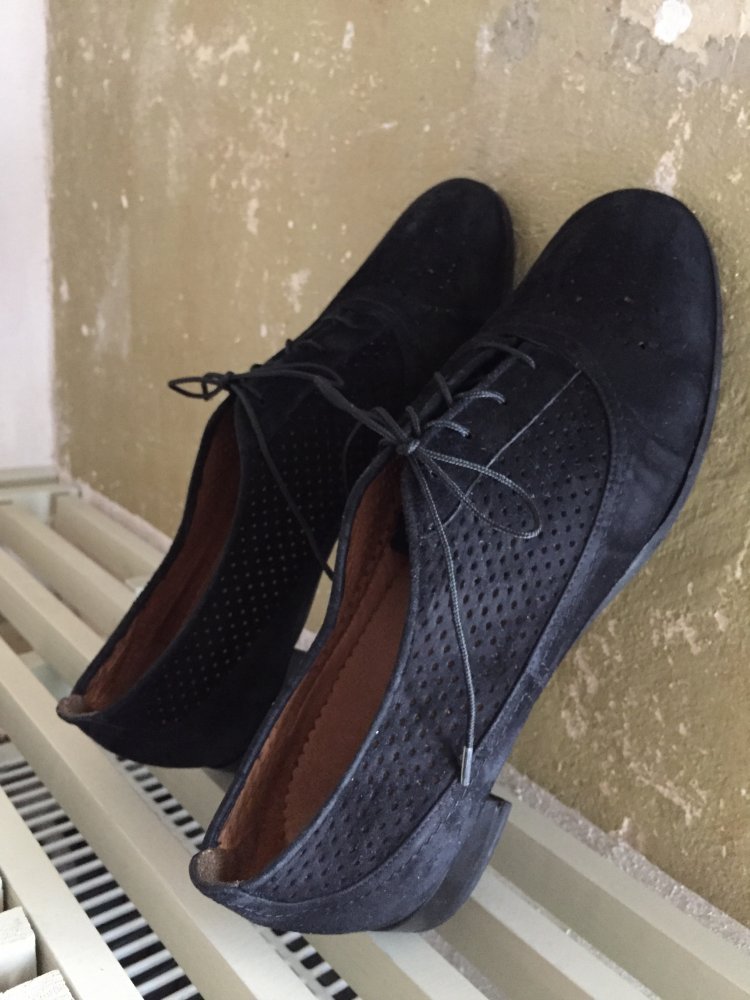 VABEENE Schnürschuh KORA N Flats Schnürer Lochmuster Gr. 43