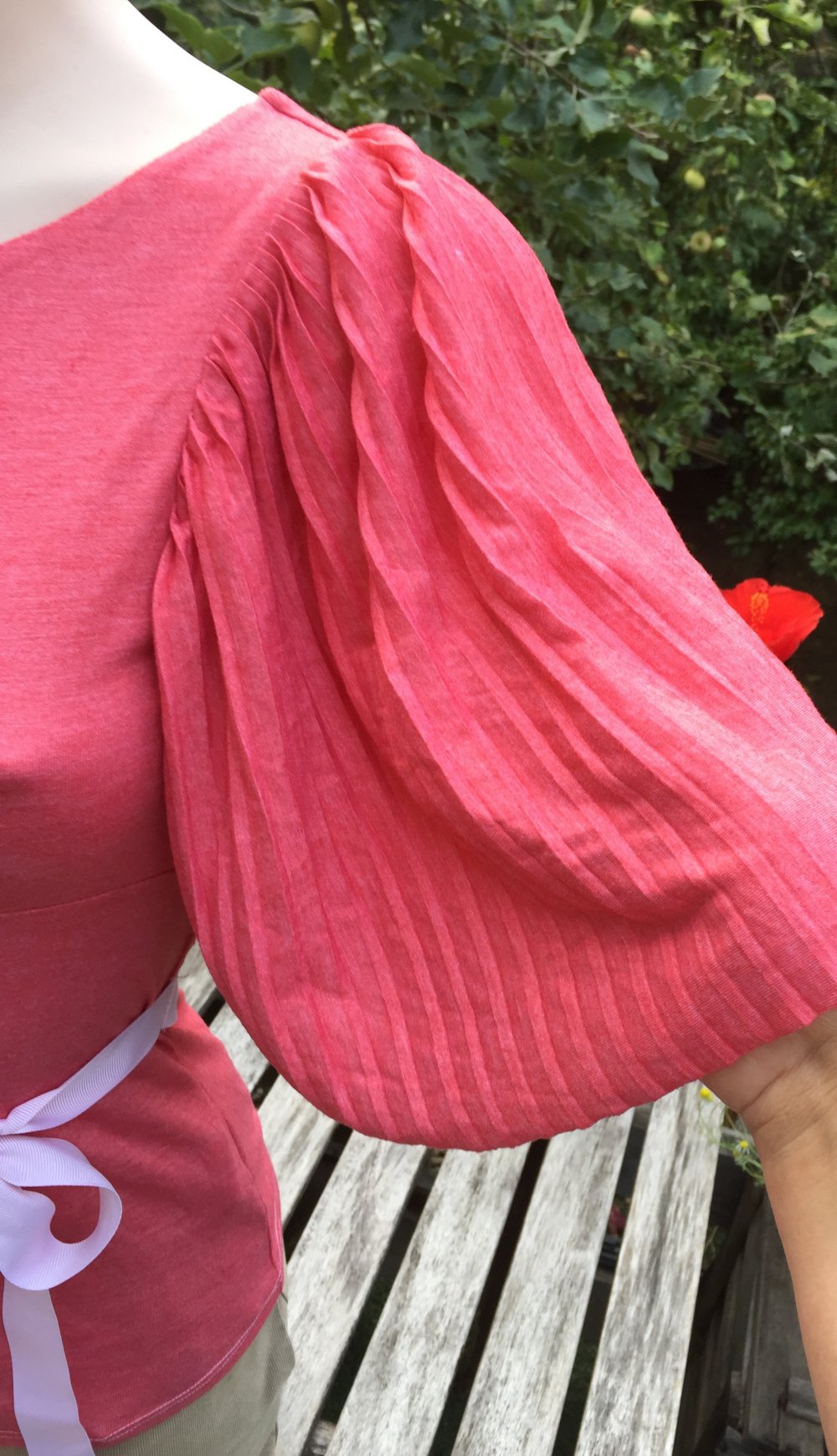 H&M Flügelärmel SHIRT TOP flamingo Gr. XS