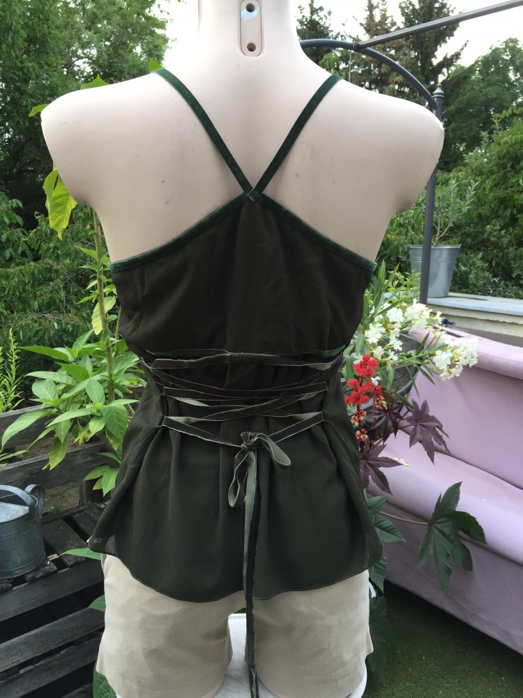 ESPRIT Top SPAGHETTITOP zum Schnüren