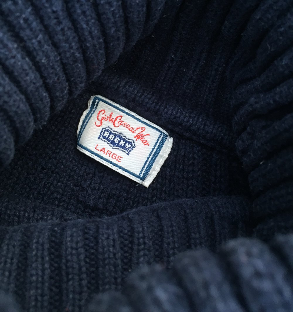 H&M Vintage PULLOVER Rolli ZOPFSTRICK Gr. L (wie M)