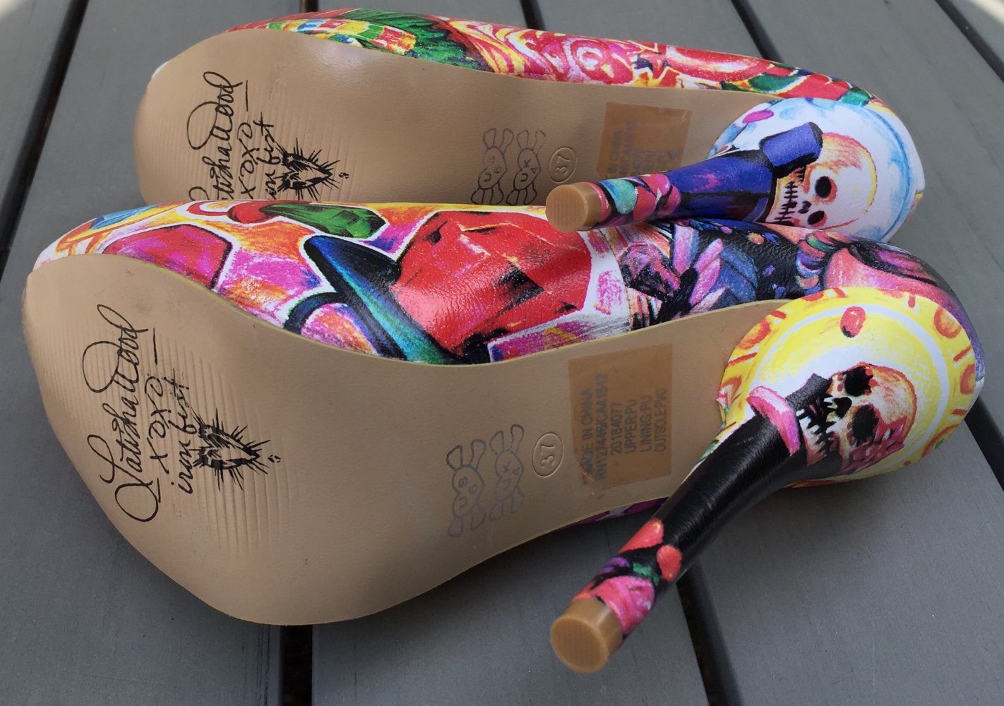 NEU: IRON FIST Latisha Wood CANDY Peeptoes Gr. 37