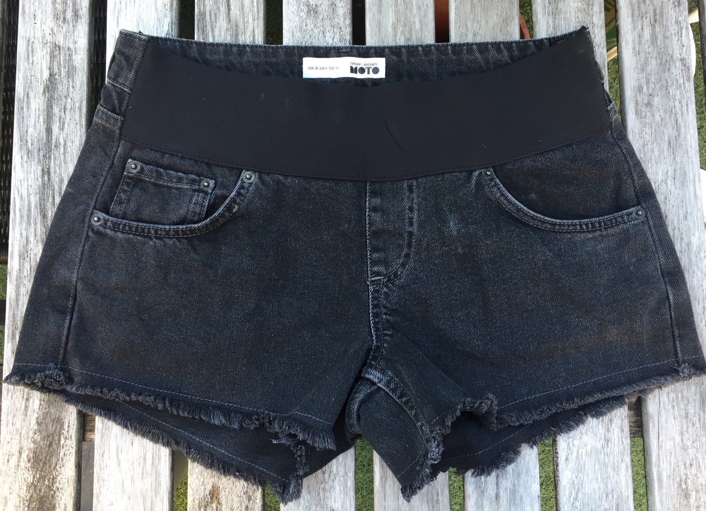 TOPSHOP Mom JEANS SHORTS Maternity Gr. 38