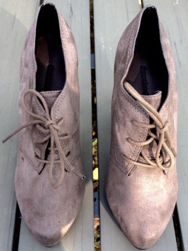 Hochfrontpumps beige / hellbraun Gr. 38 (37)