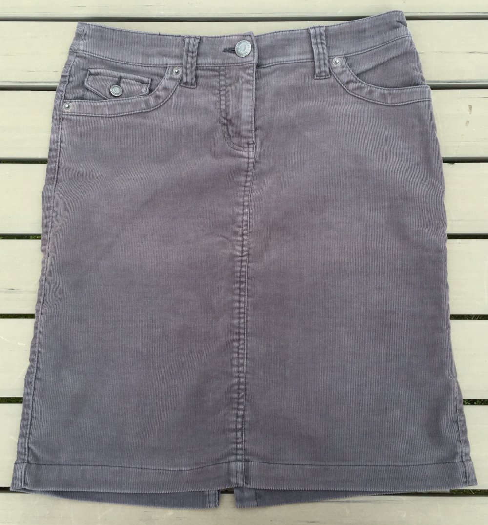 HALLHUBER Cordrock ROCK grau Gr. S (wie M)