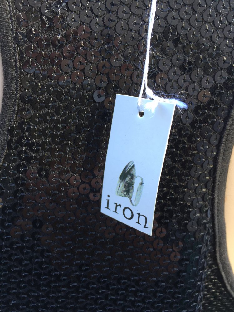 IRON Pailletten Longtop ULTRAMINI KLEID Gr. L (wie M)