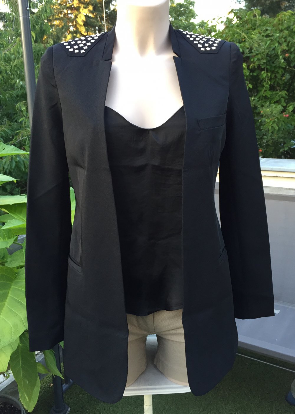 NEU: Madonna BLAZER Longblazer Nieten Gr. XS