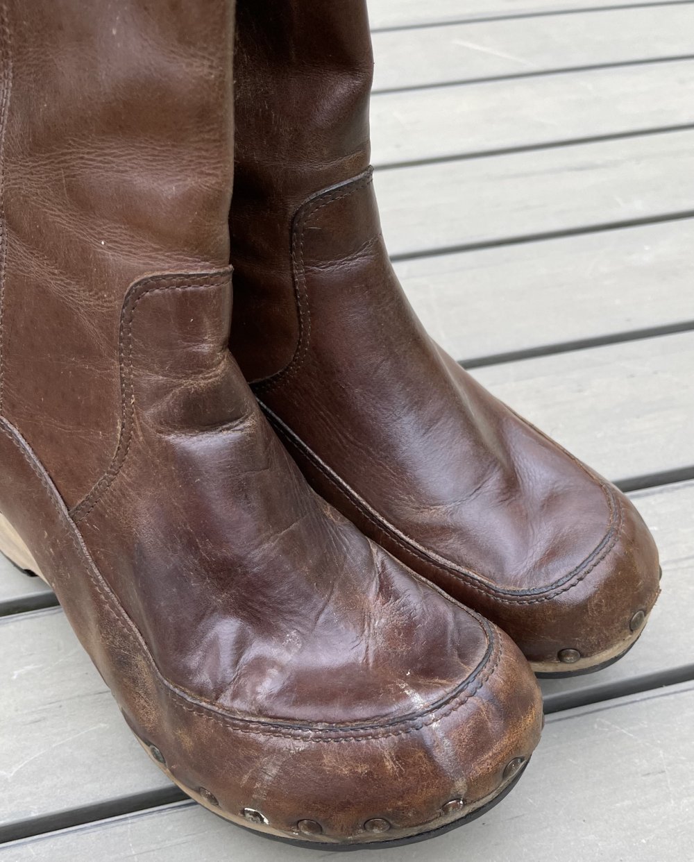 BRONX Clogs STIEFEL braun VINTAGE Gr. 40