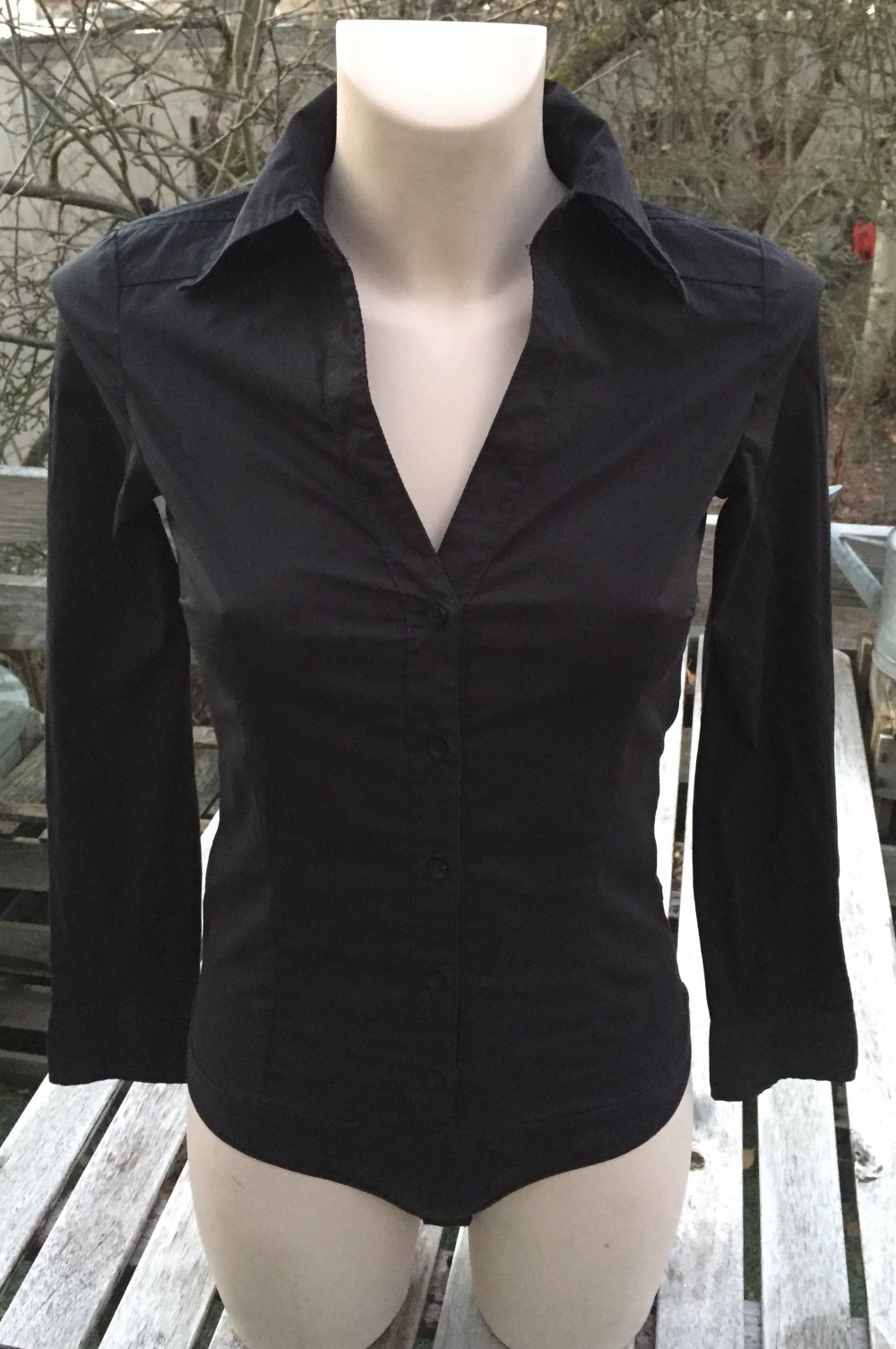 VERO MODA Bodybluse schwarz Gr. XS