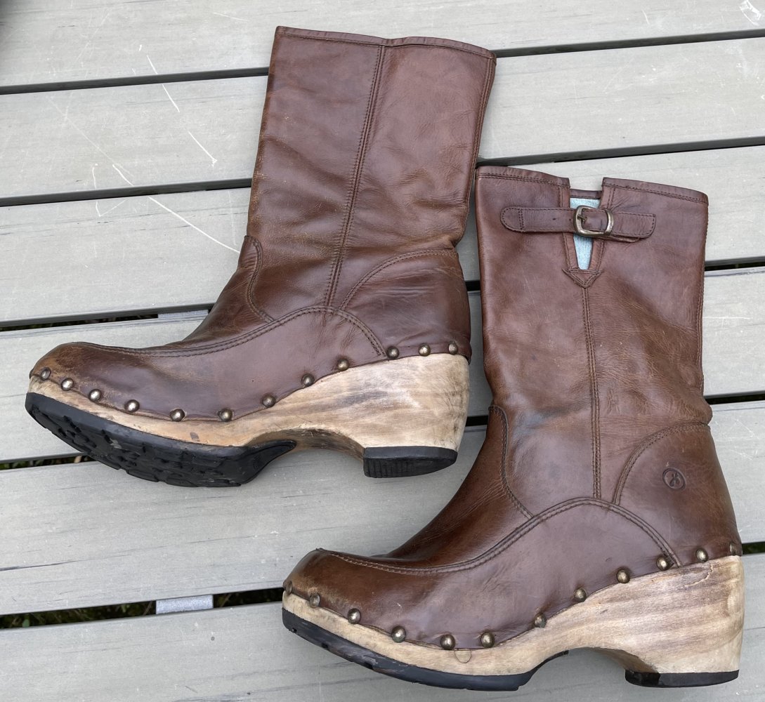 BRONX Clogs STIEFEL braun VINTAGE Gr. 40