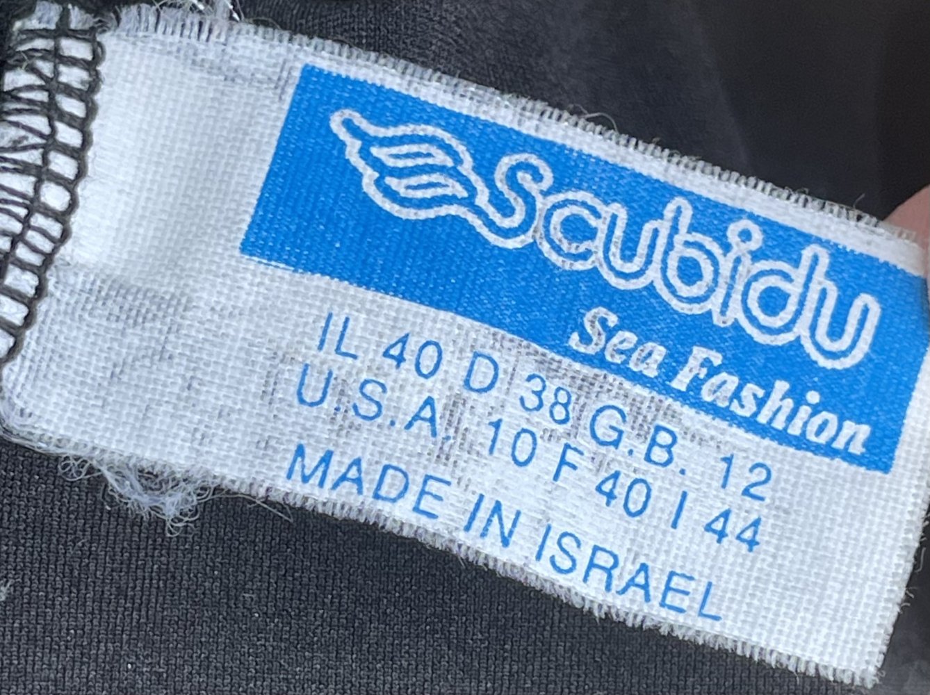 SCUBIDU Vintage BADEANZUG mit MESH Dekolleté