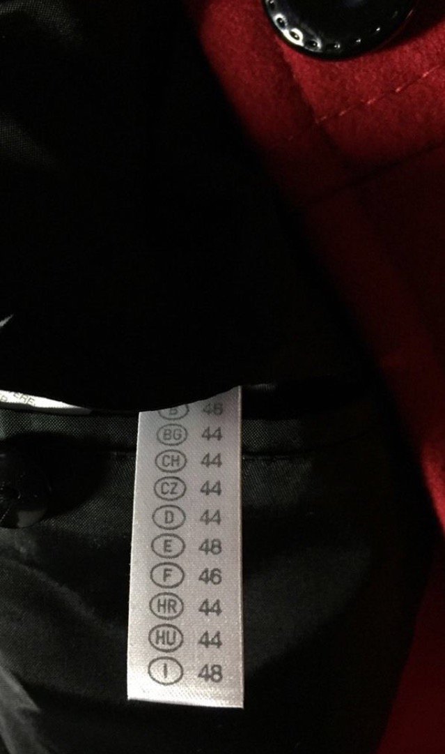 YESSICA Wolljacke KURZMANTEL rot Gr. 44