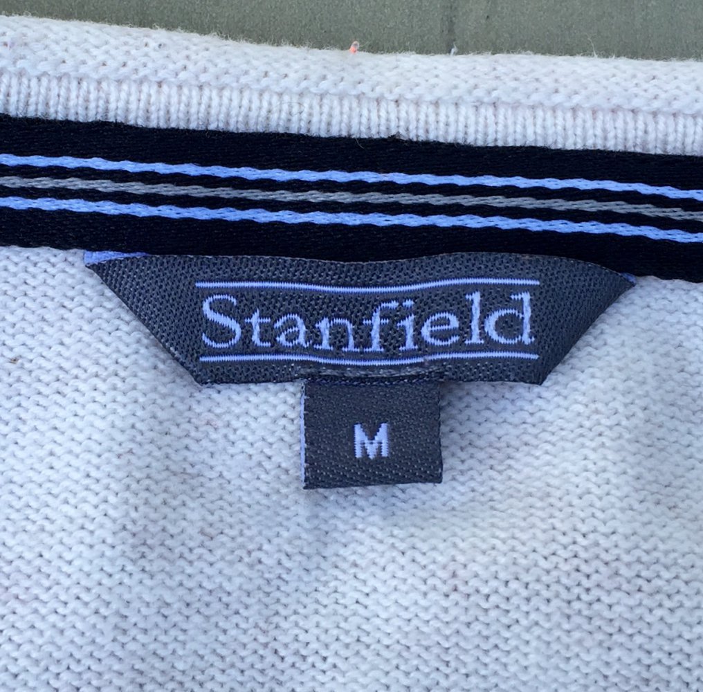 STANFIELD Feinstrick CARDIGAN beige Gr. M