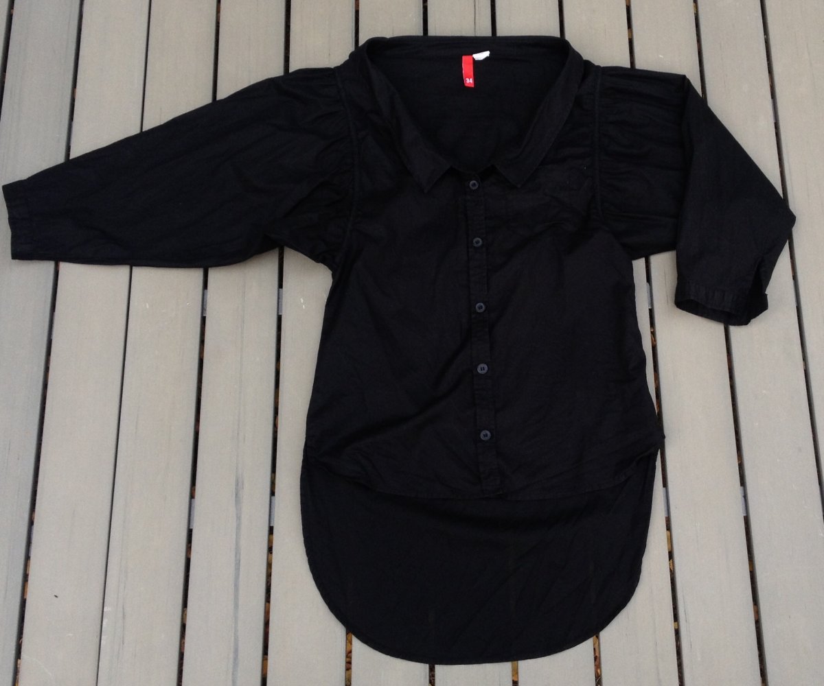 H&M Fledermaus BLUSE Statement-Ärmel Gr. 34