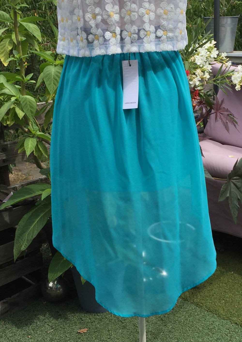 VERO MODA Vokuhila ROCK türkis Gr. 34 NEUw.