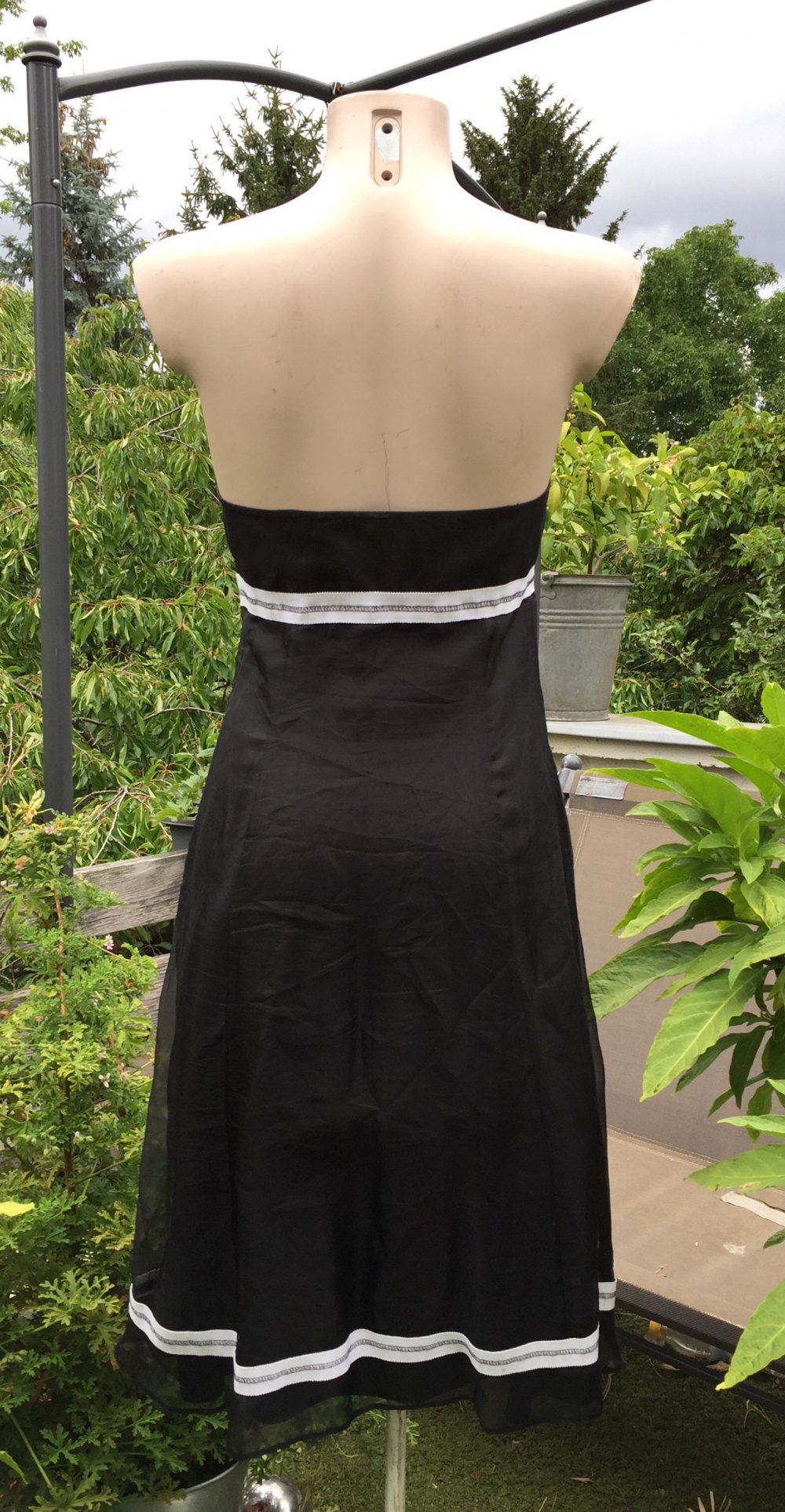 VERA MONT trägerloses COCKTAIL KLEID Seide Gr. 38