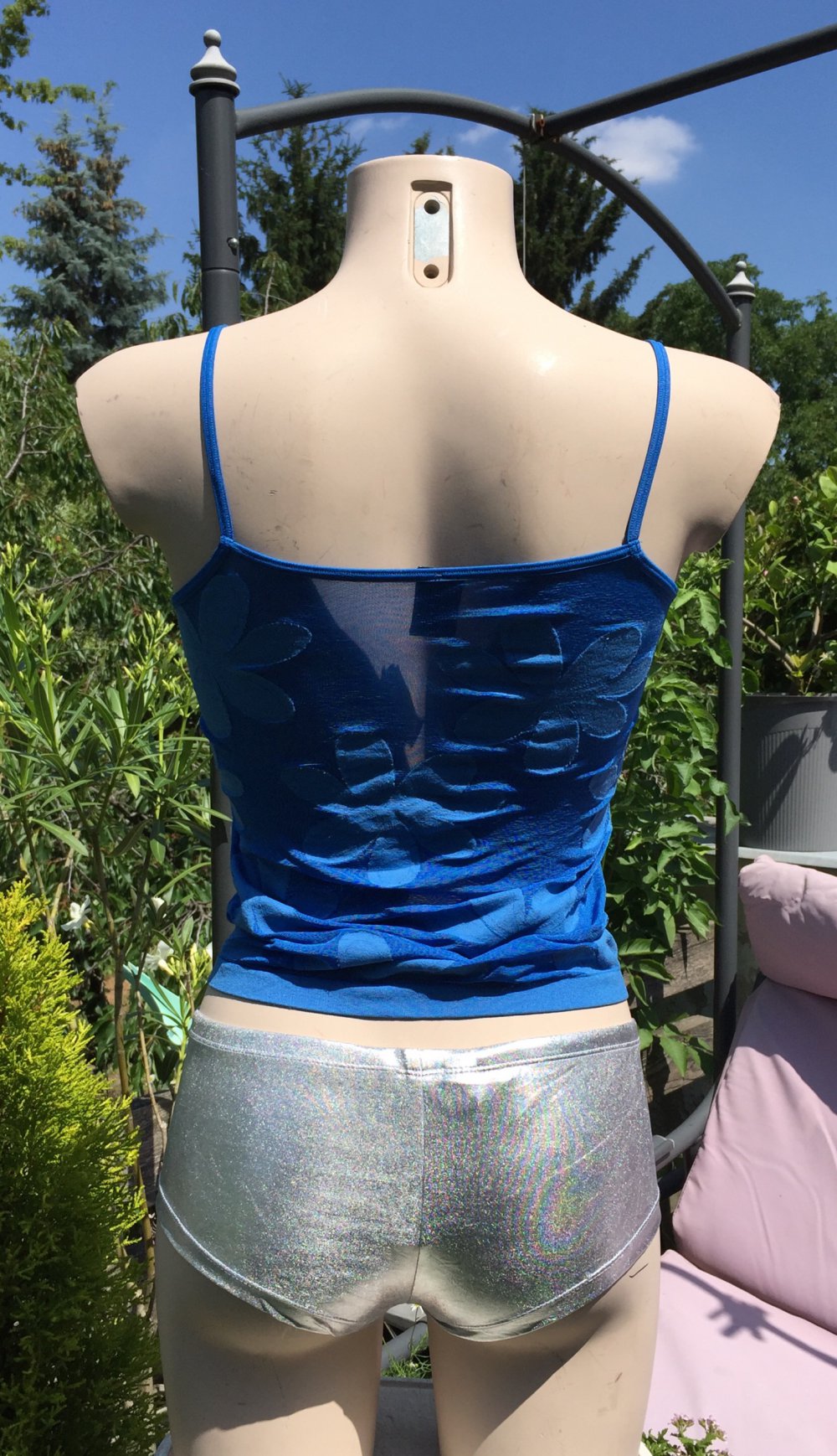 WOLFORD Frisco Spaghetti Top Flowerpower 