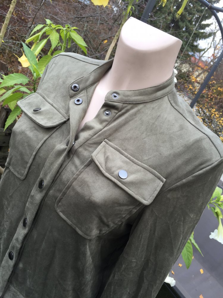 VERO MODA Velour JACKE Fia Ivy Green
