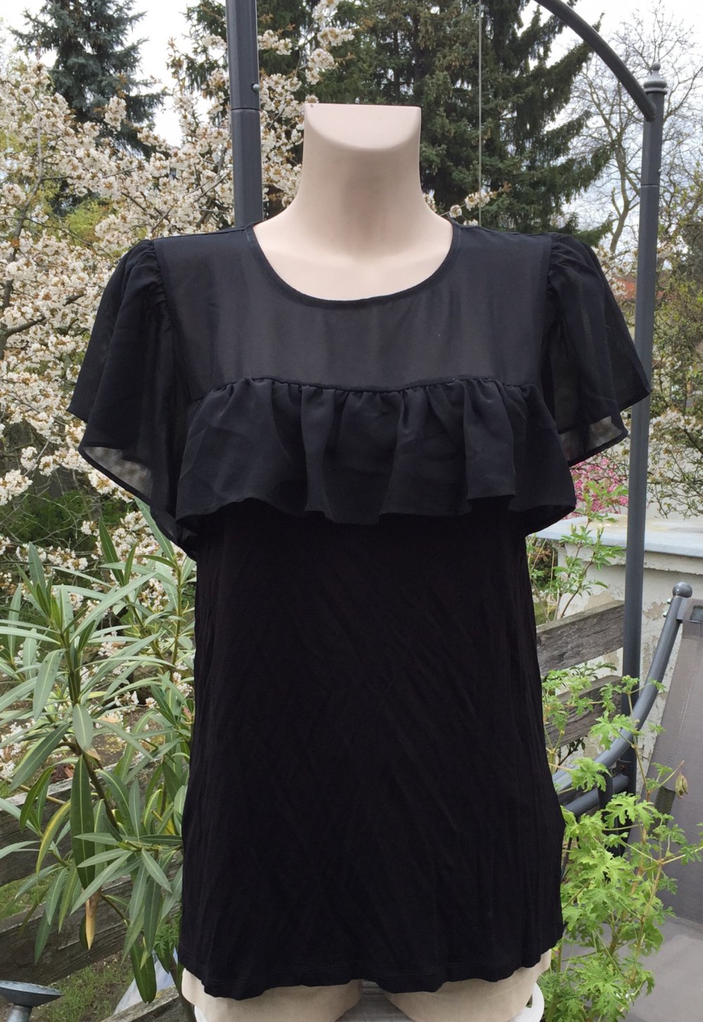 H&M Volants SHIRT Bluse TOP Blusentop Gr. M