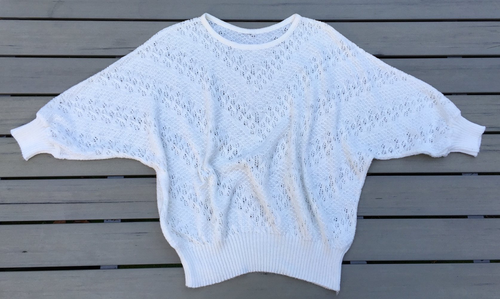 VINTAGE 80er Jahre PULLI Fledermauspullover