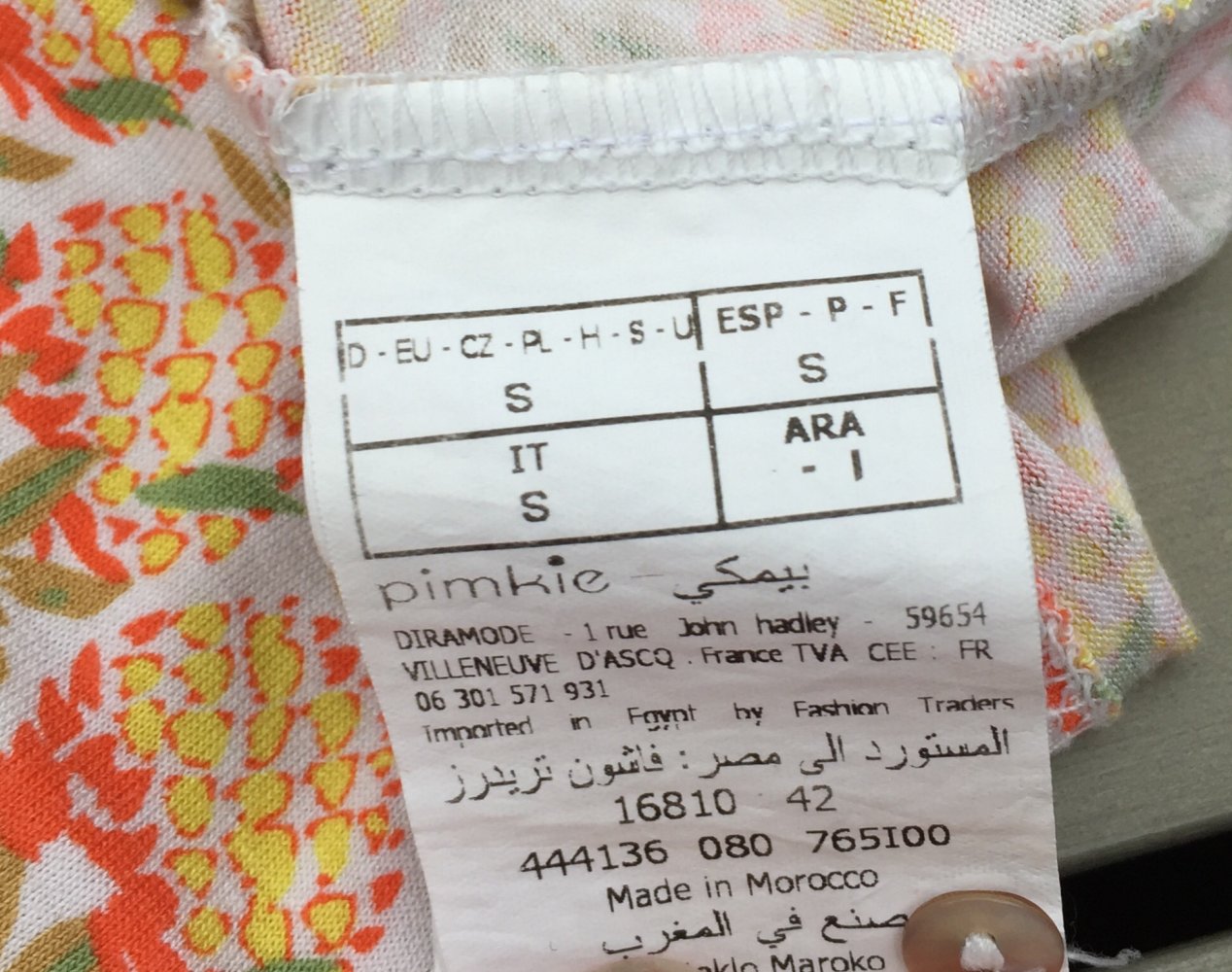 PIMKIE Bandeau TOP Mille Fleur Gr. S