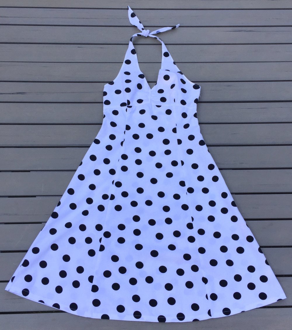 VERO MODA Rockabilly NECKHOLDER KLEID Gr. 34