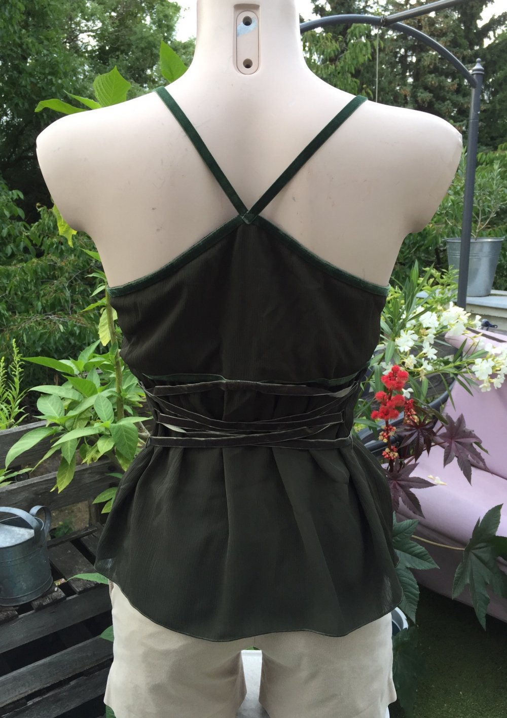 ESPRIT Top SPAGHETTITOP zum Schnüren