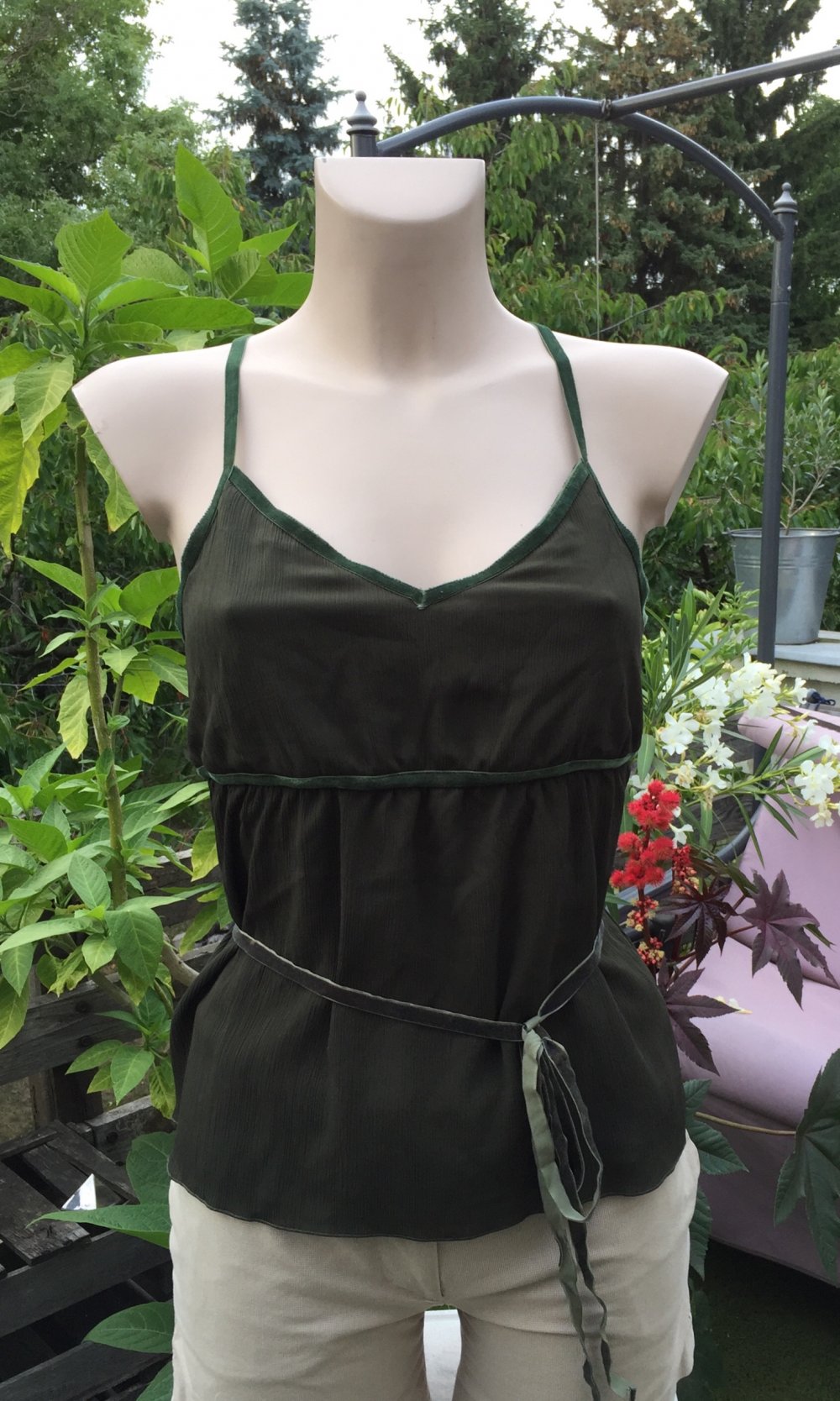 ESPRIT Top SPAGHETTITOP zum Schnüren