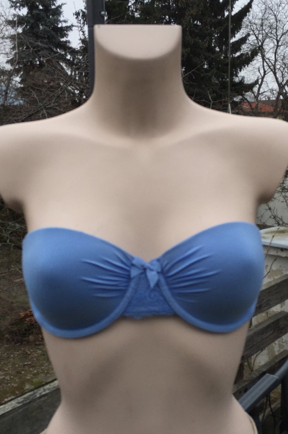 H&M Bandeau BH hellblau 75 C
