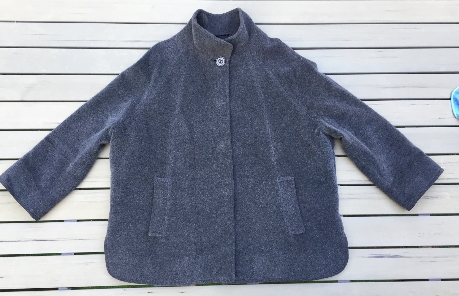 ERRE Wollmantel JACKE Alpaka/Schurwolle Gr. 44