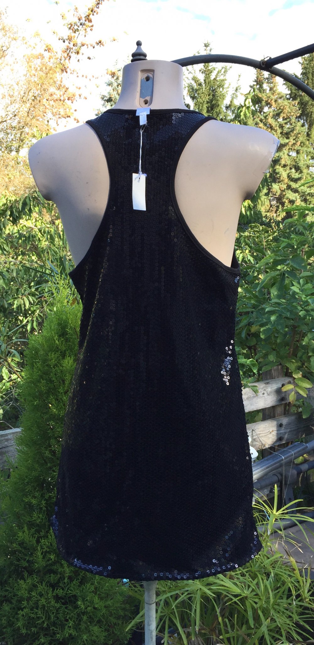 IRON Pailletten Longtop ULTRAMINI KLEID Gr. L (wie M)