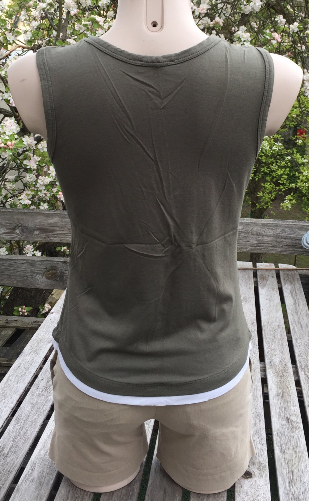 LAURA DI SARPI Shirt TANKTOP khaki Gr. M