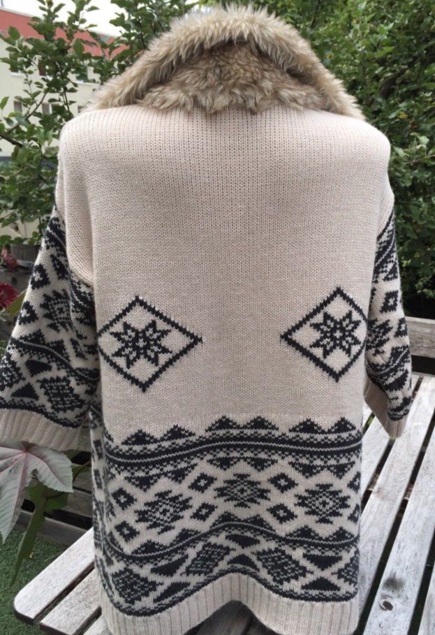FOREVER 21 Cardigan STRICKMANTEL beige Gr. S