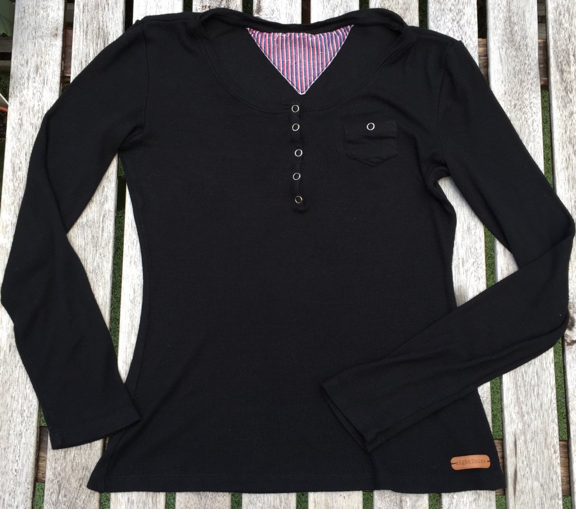 RIPPSHIRT Longsleeve EIGHT2NINE Henleyshirt Gr. S