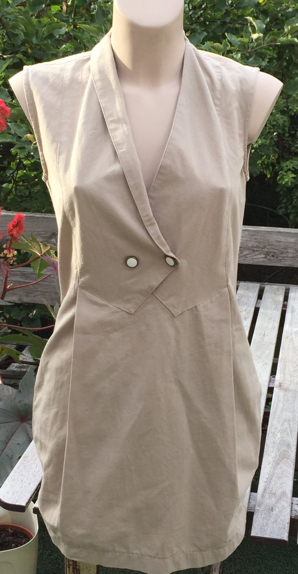 ETUIKLEID Leinen naturfarben Gr. ca. S/M