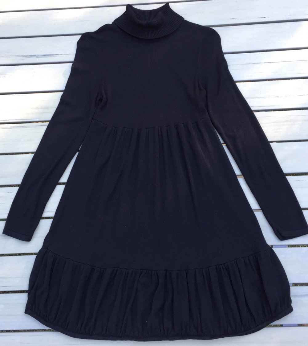 H&M Rolli STRICKKLEID Feinstrick VOALANTS KLEID Stufenrock Gr. M